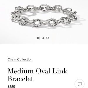 Medium oval link David Yurman bracelet